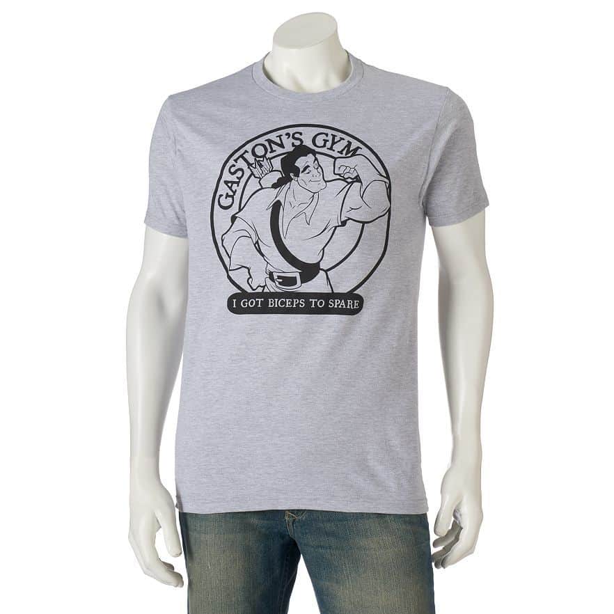Men's Disney's Beauty and the Beast Gaston Gym Tee