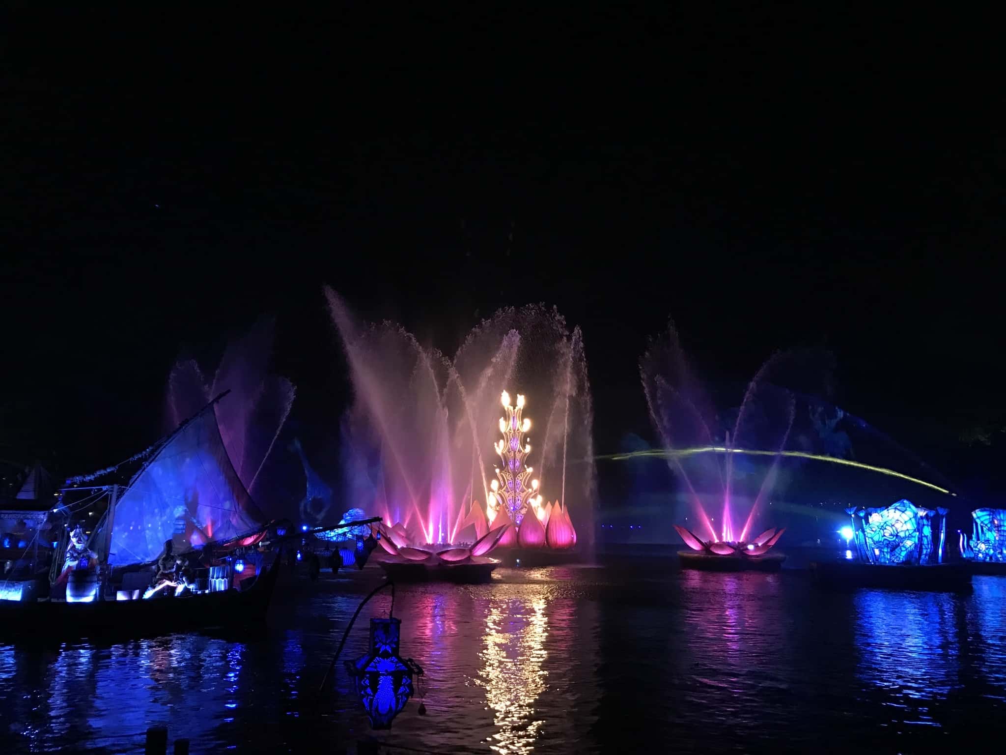 The view of the show's finale from section D