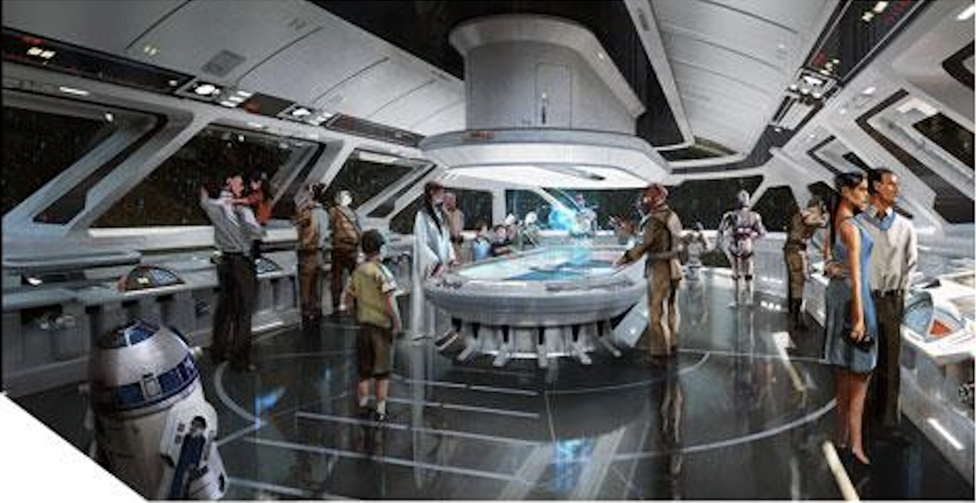 Concept Art, Star Wars "Starship" resort at Walt Disney World