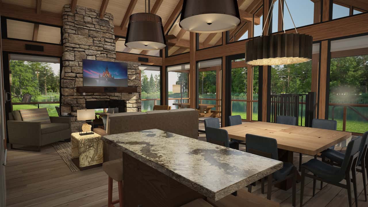 Artist rendering of the cabin interiors
